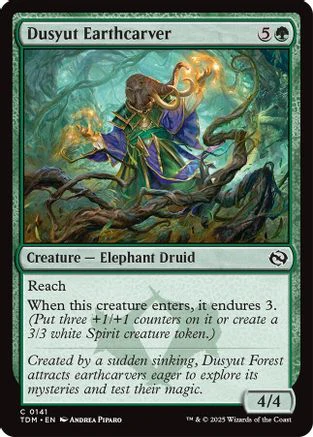 Dusyut Earthcarver (TDM-141) - Tarkir: Dragonstorm [Common]