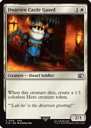 Dwarven Castle Guard (FIN-018) - FINAL FANTASY Foil [Common]