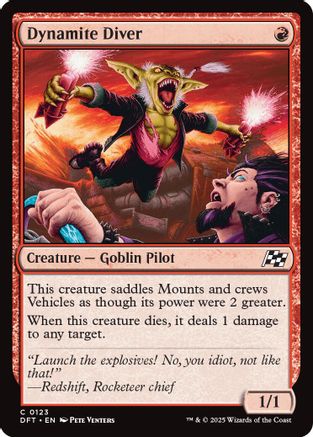 Dynamite Diver (DFT-123) - Aetherdrift Foil [Common]