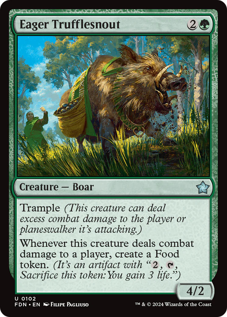 Eager Trufflesnout (FDN-102) - Foundations Foil [Uncommon]