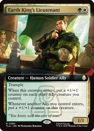Earth King's Lieutenant (Extended Art) (TLA-380) - Avatar: The Last Airbender [Rare]