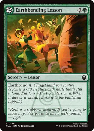 Earthbending Lesson (TLA-176) - Avatar: The Last Airbender Foil [Common]