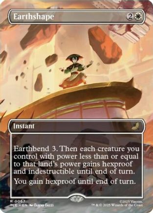Earthshape (Borderless) (TLE-067) - Avatar: The Last Airbender: Eternal-Legal [Rare]