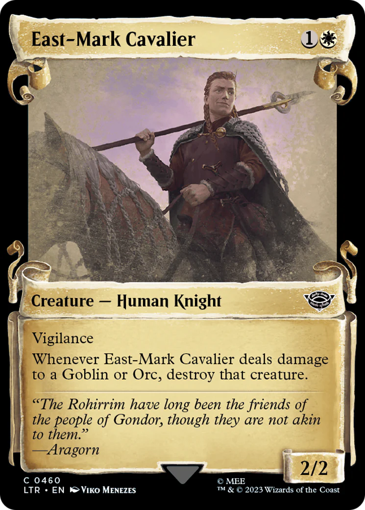 East-Mark Cavalier (LTR-460) - The Lord of the Rings: Tales of Middle-earth: (Showcase) Scroll [Common]