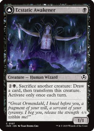 Ecstatic Awakener // Awoken Demon (INR-107) - Innistrad Remastered [Common]