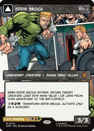 Eddie Brock (0224) (Borderless) (SPM-224) - Marvel's Spider-Man Foil [Mythic]