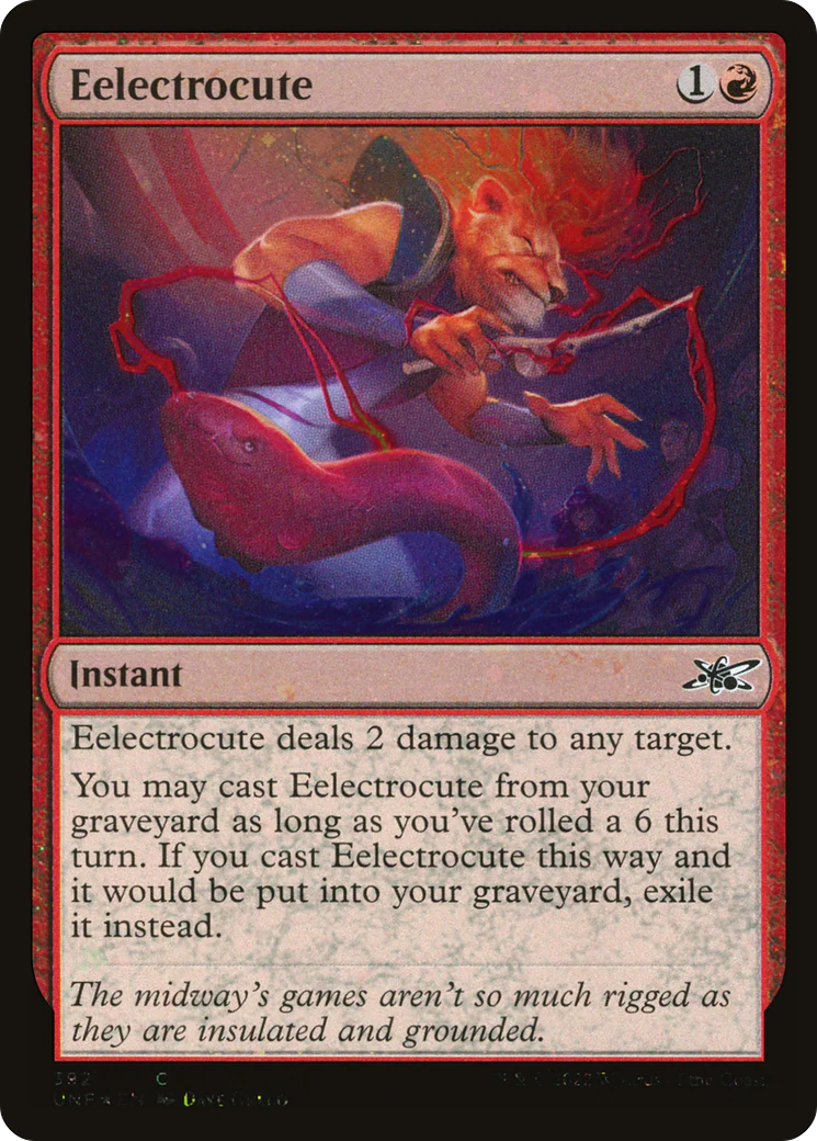 Eelectrocute (UNF-392) - Unfinity Galaxy Foil [Common]