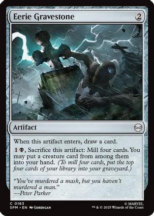 Eerie Gravestone (SPM-163) - Marvel's Spider-Man Foil [Common]