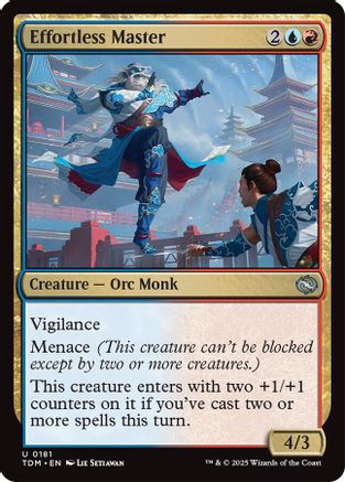 Effortless Master (TDM-181) - Tarkir: Dragonstorm [Uncommon]
