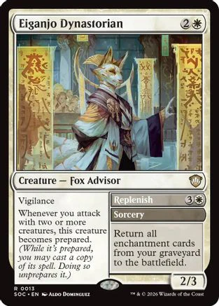 Eiganjo Dynastorian (SOC-013) - Commander: Secrets of Strixhaven [Rare]