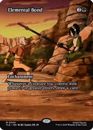 Elemental Bond (Borderless) (TLE-040) - Avatar: The Last Airbender: Eternal-Legal Foil [Mythic]