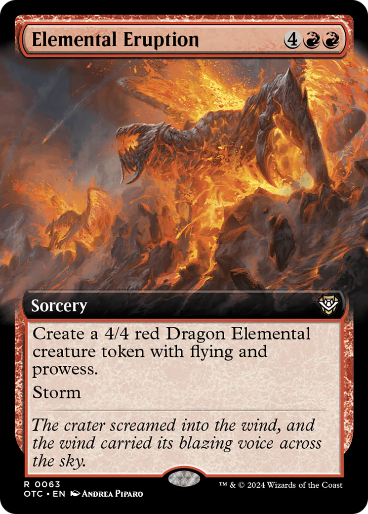 Elemental Eruption (OTC-063) - Outlaws of Thunder Junction Commander: (Extended Art) [Rare]
