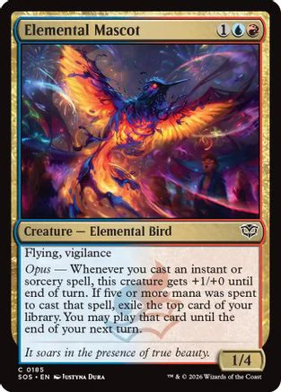 Elemental Mascot (SOS-185) - Secrets of Strixhaven Foil [Common]