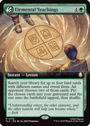Elemental Teachings (Extended Art) (TLA-378) - Avatar: The Last Airbender Foil [Rare]