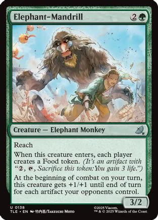 Elephant-Mandrill (TLE-138) - Avatar: The Last Airbender: Eternal-Legal Foil [Uncommon]