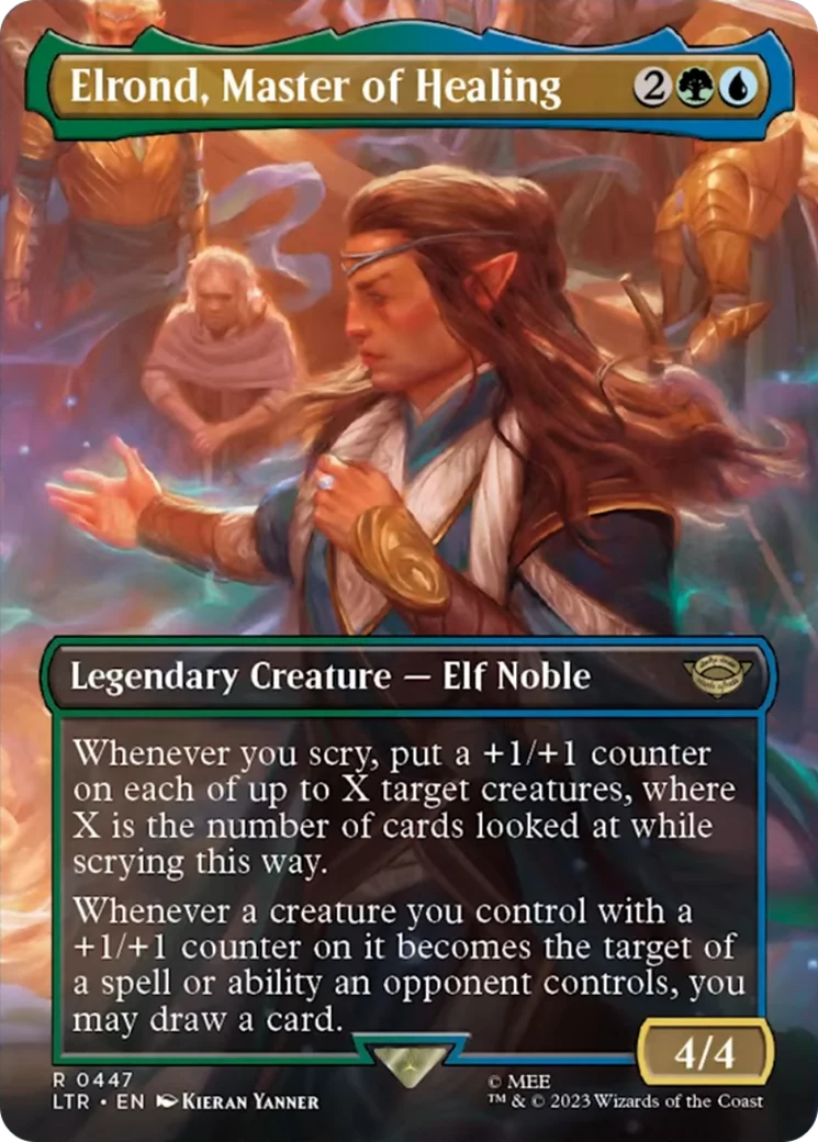 Elrond, Master of Healing (LTR-447) - The Lord of the Rings: Tales of Middle-earth (Borderless) [Rare]