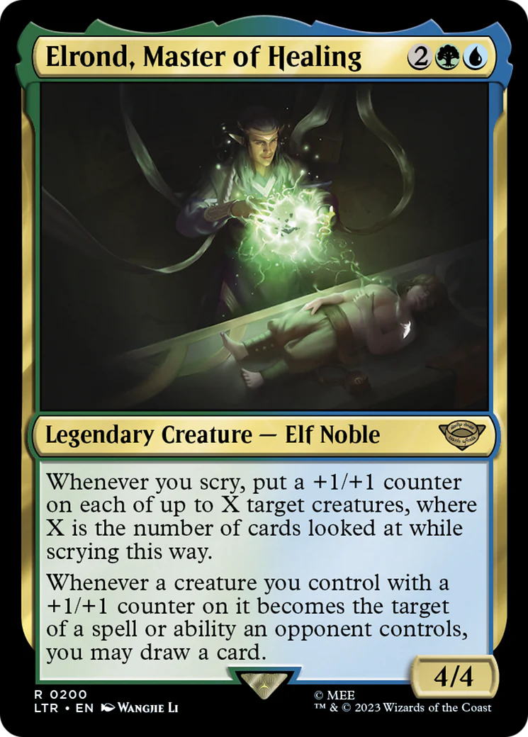 Elrond, Master of Healing (LTR-200) - The Lord of the Rings: Tales of Middle-earth Foil [Rare]