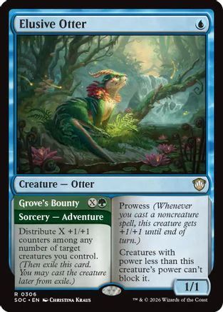 Elusive Otter (SOC-306) - Commander: Secrets of Strixhaven [Rare]