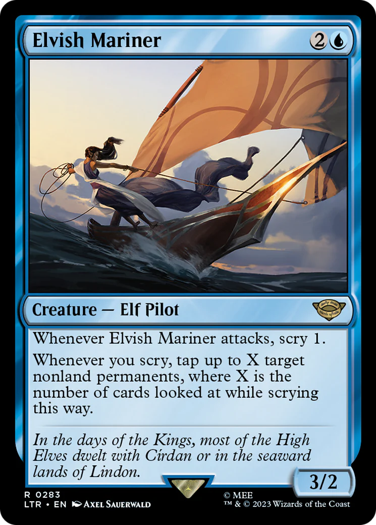 Elvish Mariner (LTR-283) - The Lord of the Rings: Tales of Middle-earth Foil [Rare]
