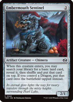Embermouth Sentinel (TDM-242) - Tarkir: Dragonstorm Foil [Common]