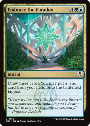 Embrace the Paradox (SOS-186) - Secrets of Strixhaven Foil [Common]