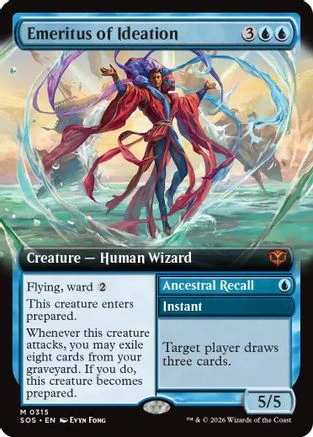 Emeritus of Ideation (Extended Art) (SOS-315) - Secrets of Strixhaven [Mythic]