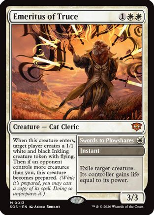 Emeritus of Truce (SOS-013) - Secrets of Strixhaven [Mythic]