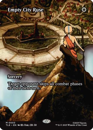 Empty City Ruse (Borderless) (TLE-003) - Avatar: The Last Airbender: Eternal-Legal [Mythic]
