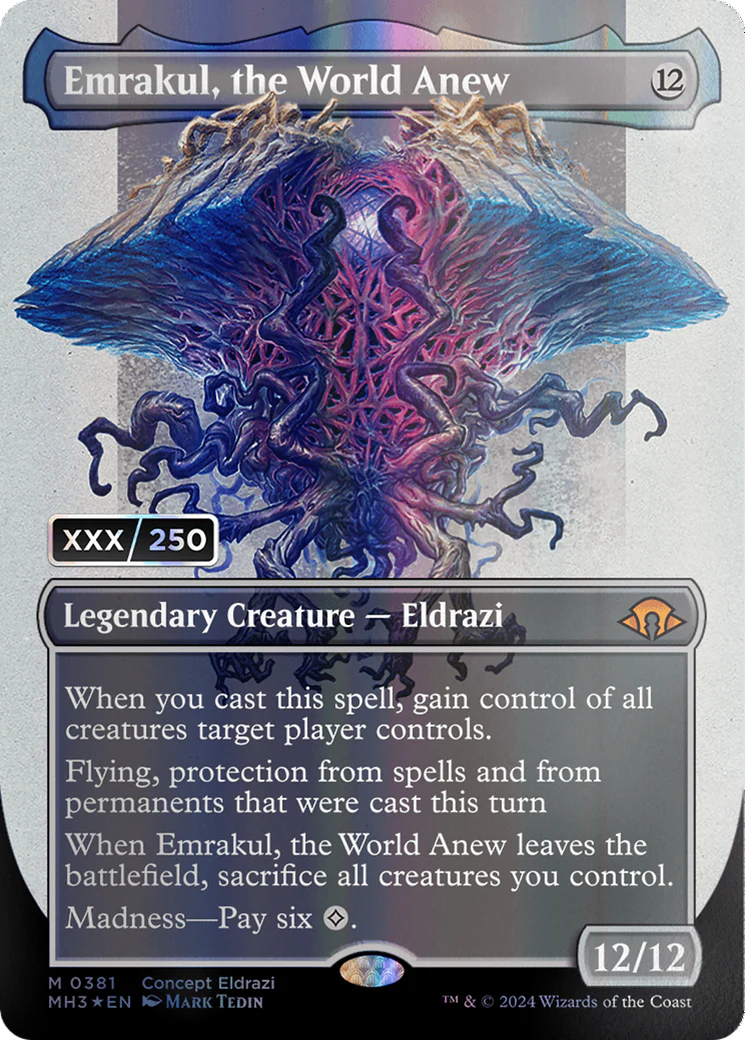 Emrakul, the World Anew (MH3-381Z) - Modern Horizons 3 (Borderless) [Mythic]