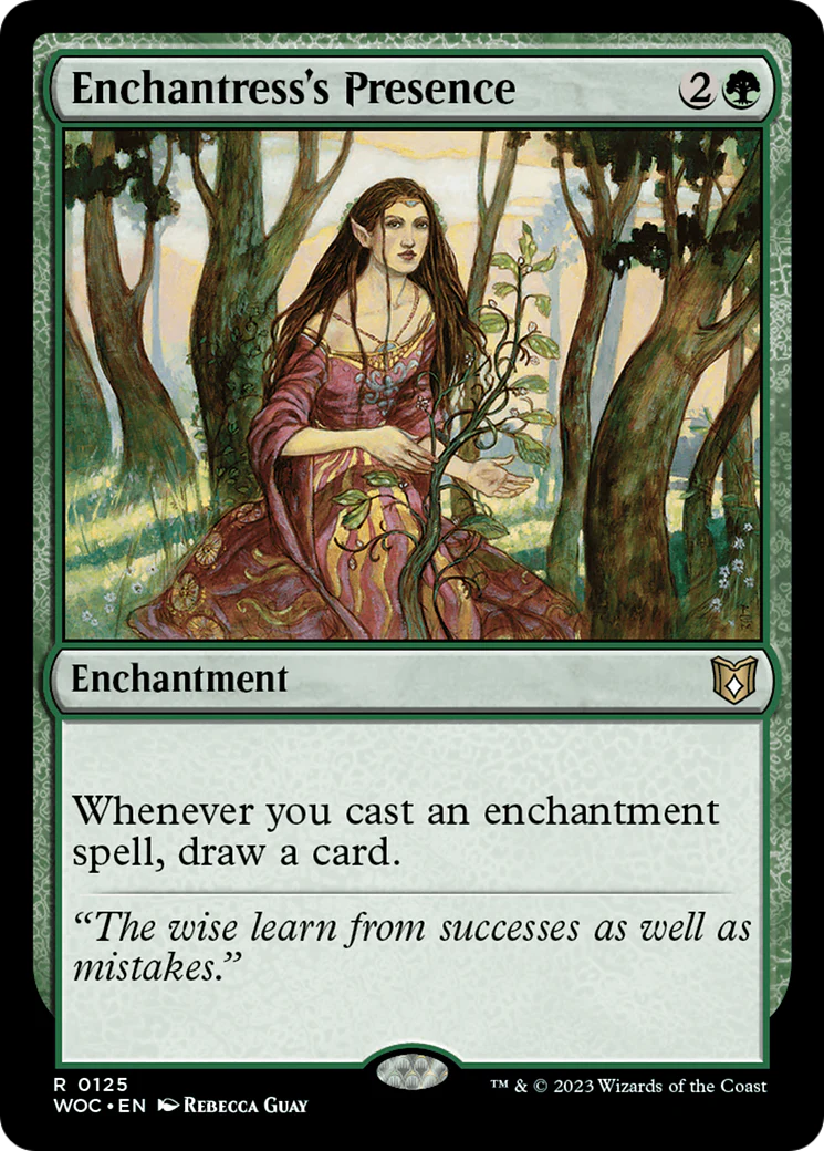 Enchantress's Presence (WOC-125) - Wilds of Eldraine Commander [Rare]
