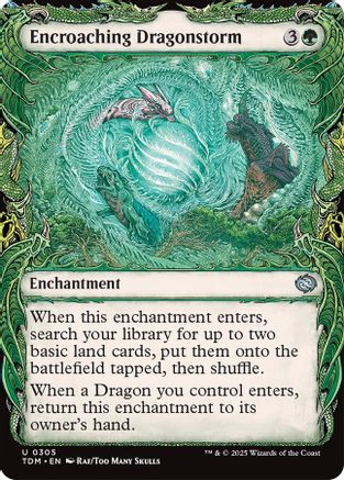 Encroaching Dragonstorm (Showcase) (TDM-305) - Tarkir: Dragonstorm Foil [Uncommon]