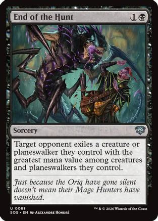 End of the Hunt (SOS-081) - Secrets of Strixhaven Foil [Uncommon]