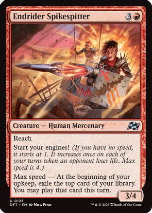Endrider Spikespitter (DFT-125) - Aetherdrift Foil [Uncommon]