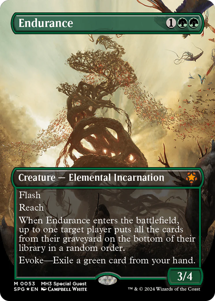 Endurance (SPG-053) - Special Guests (Borderless) Foil [Mythic]