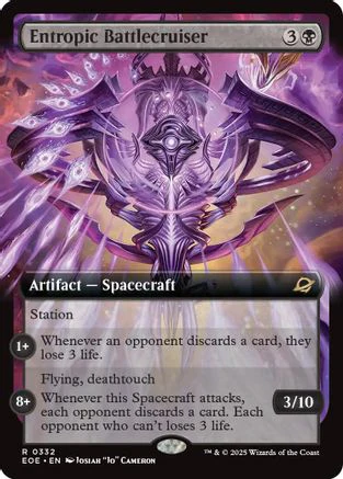 Entropic Battlecruiser (Extended Art) (EOE-332) - Edge of Eternities [Rare]