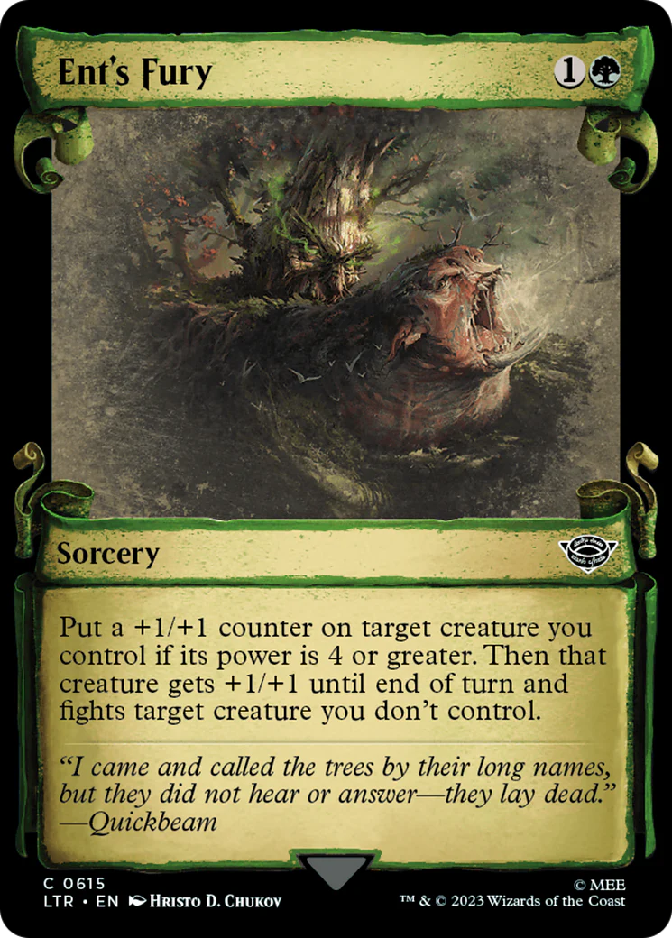 Ent's Fury (LTR-615) - The Lord of the Rings: Tales of Middle-earth: (Showcase) Scroll [Common]
