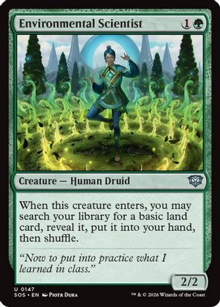 Environmental Scientist (SOS-147) - Secrets of Strixhaven Foil [Uncommon]