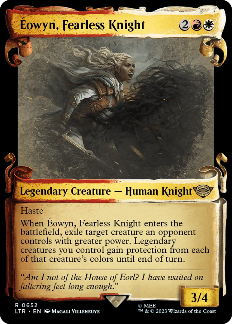 Éowyn, Fearless Knight (LTR-652) - The Lord of the Rings: Tales of Middle-earth: (Showcase) Scroll [Rare]