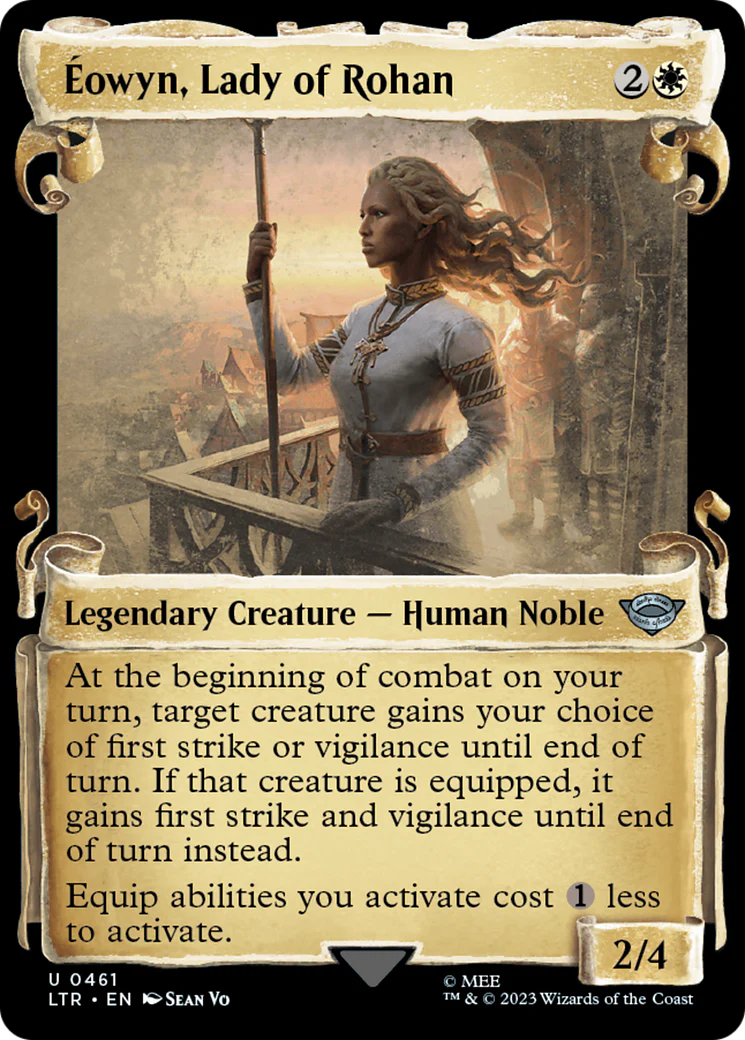 Éowyn, Lady of Rohan (LTR-461) - The Lord of the Rings: Tales of Middle-earth: (Showcase) Scroll Foil [Uncommon]