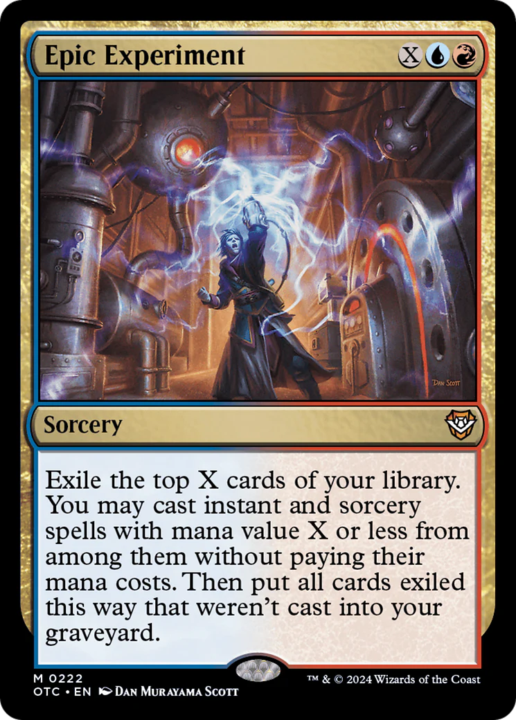 Epic Experiment (OTC-222) - Outlaws of Thunder Junction Commander [Mythic]
