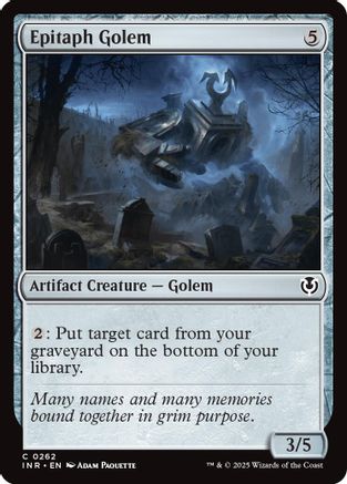 Epitaph Golem (INR-262) - Innistrad Remastered [Common]