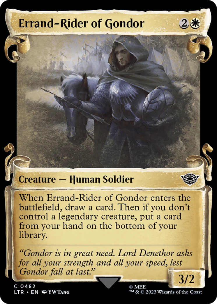 Errand-Rider of Gondor (LTR-462) - The Lord of the Rings: Tales of Middle-earth: (Showcase) Scroll Foil [Common]