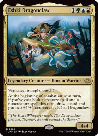 Eshki Dragonclaw (TDM-182) - Tarkir: Dragonstorm [Rare]