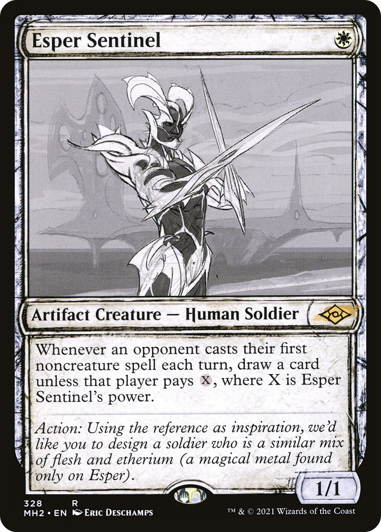 Esper Sentinel (MH2-328) - Modern Horizons 2: (Showcase) Foil [Rare]