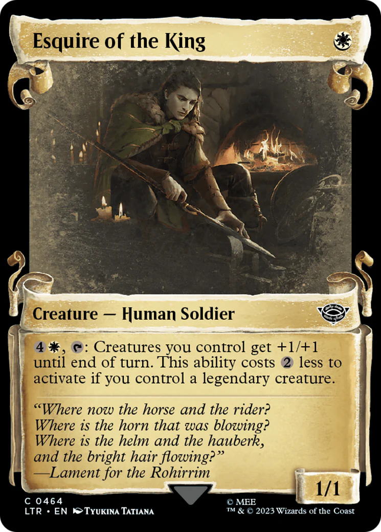 Esquire of the King (LTR-464) - The Lord of the Rings: Tales of Middle-earth: (Showcase) Scroll [Common]