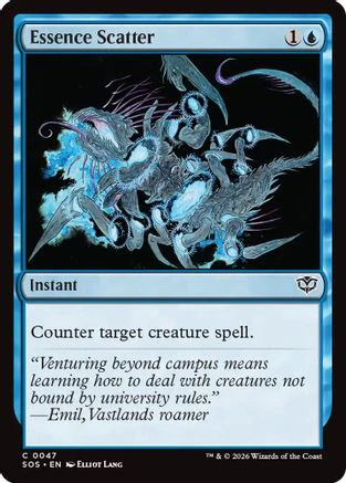 Essence Scatter (SOS-047) - Secrets of Strixhaven Foil [Common]