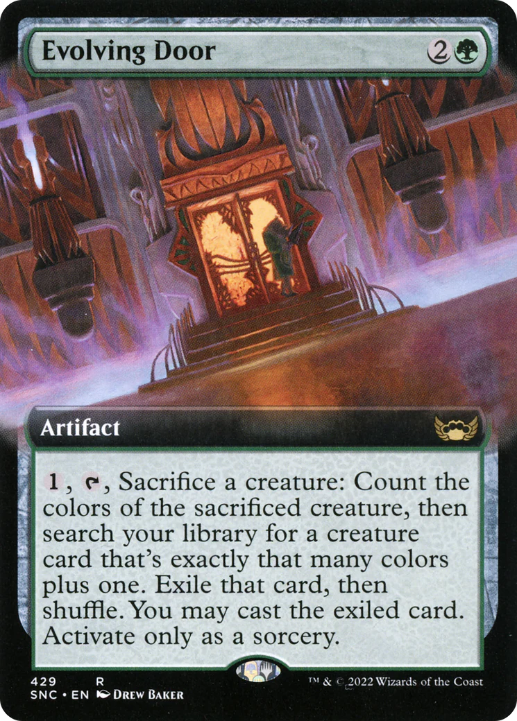 Evolving Door (SNC-429) - Streets of New Capenna: (Extended Art) [Rare]