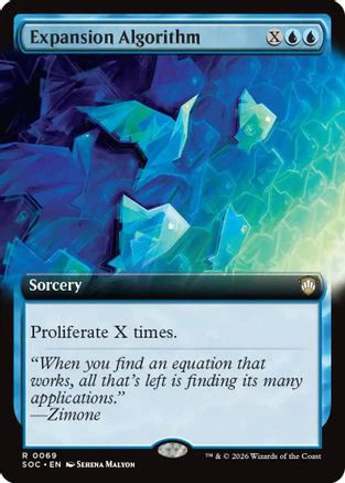 Expansion Algorithm (Extended Art) (SOC-069) - Commander: Secrets of Strixhaven [Rare]
