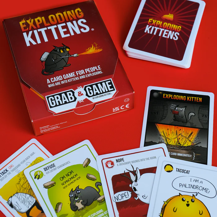 Exploding Kittens Original: Grab & Game Edition - Image 3