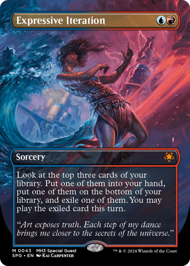 Expressive Iteration (SPG-043) - Special Guests (Borderless) Foil [Mythic]